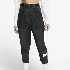 NIKE Belted Woven Swoosh Jogger Pants Medium